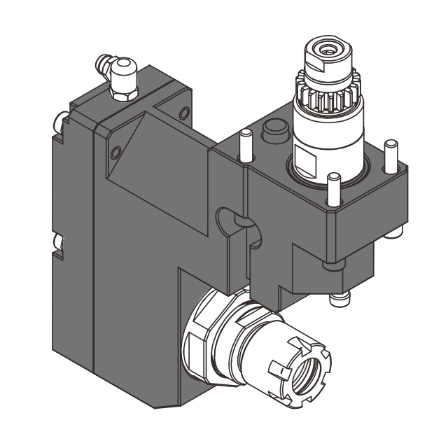 Star 背加工側銑座 Cross drilling/milling unit for sub spindle