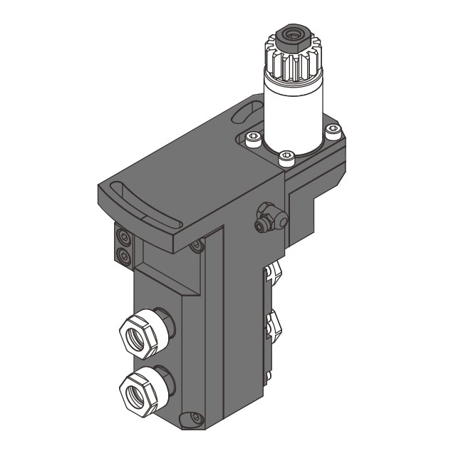 2-spindle double drilling/milling unit