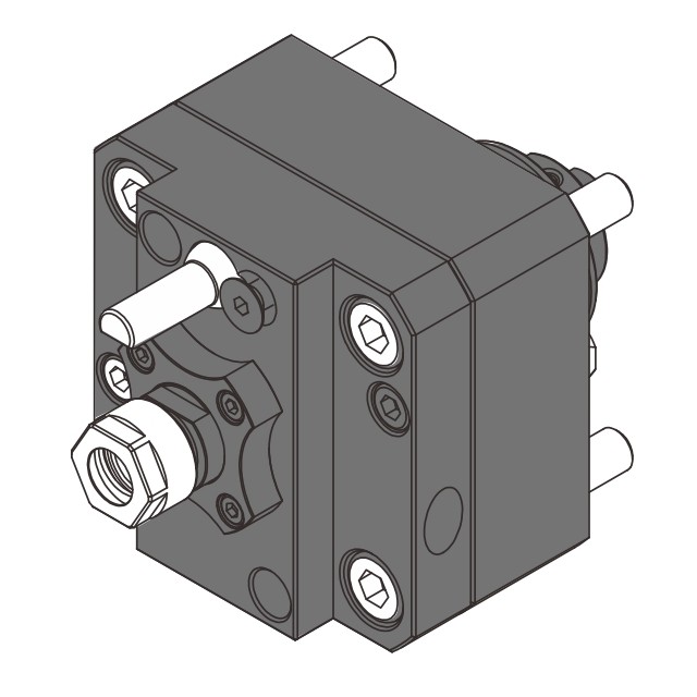 Cross drilling/milling unit
